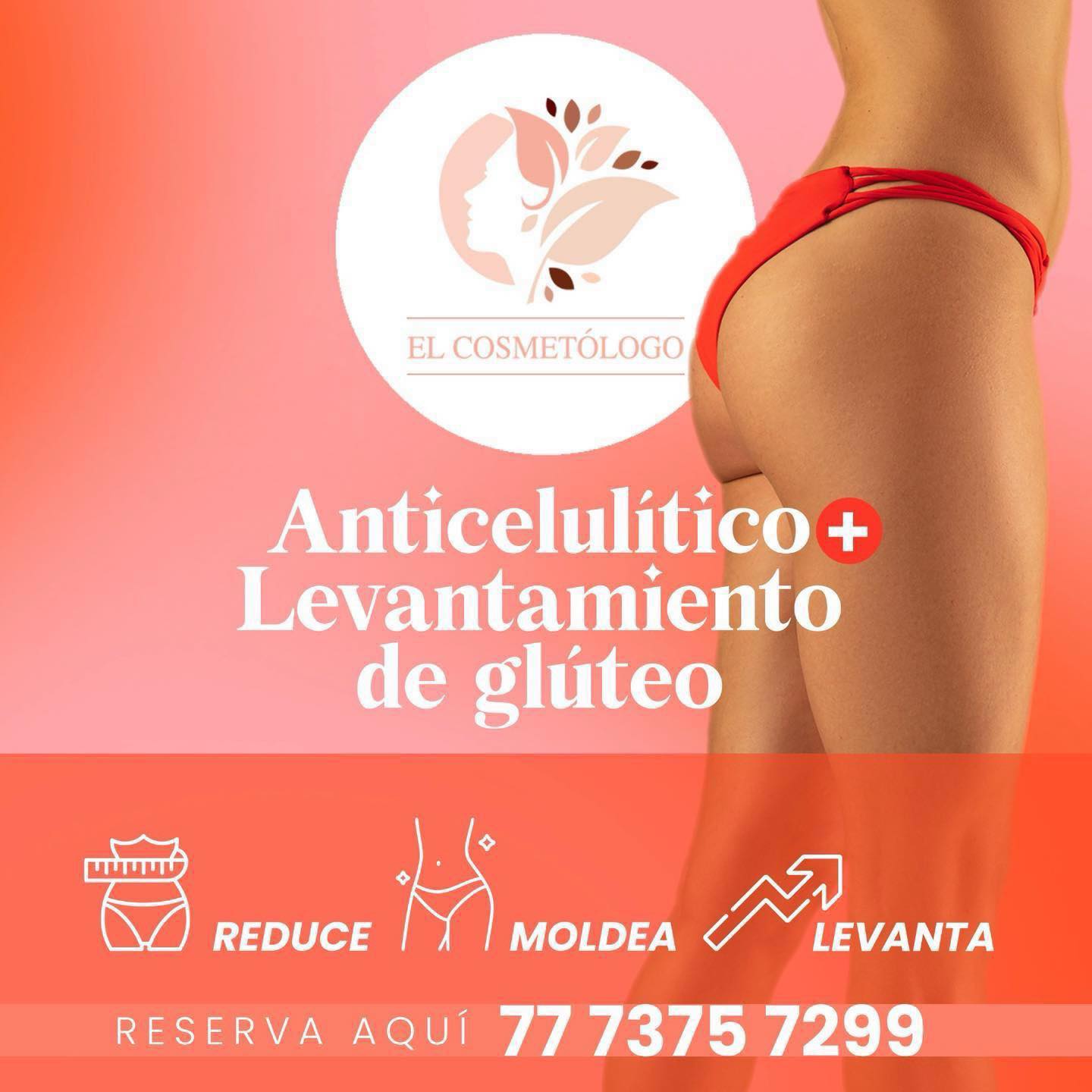 Anticelulítico y levantamiento de glúteo